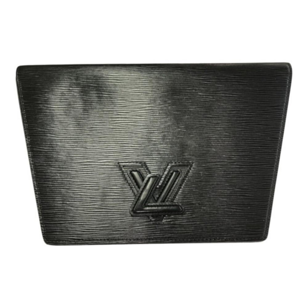 LOUIS VUITTON Louis Vuitton Epi Trapeze GM Clutch Bag Women's Second Black M8...